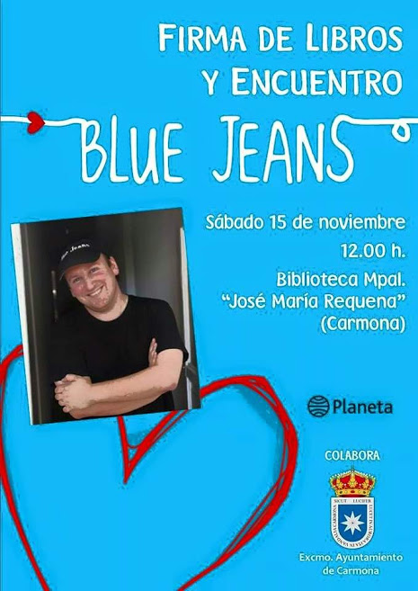 Firma de libros Blue Jeans Carmona